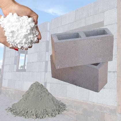 Imagem de Isopor Flocado Triturado Concreto Eps Enchimento 100 Litros