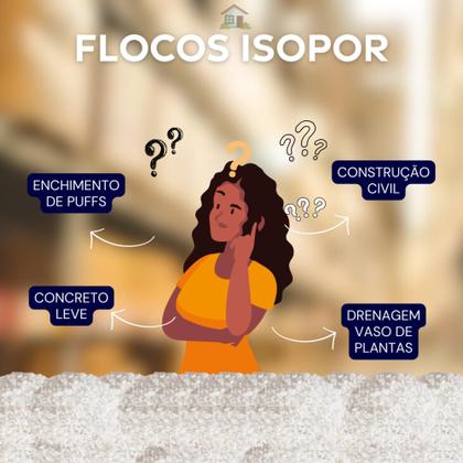 Imagem de Isopor Triturado Em Flocos Para Construção Civil E Projetos 320L (1 UNIDADE POR VEZ)