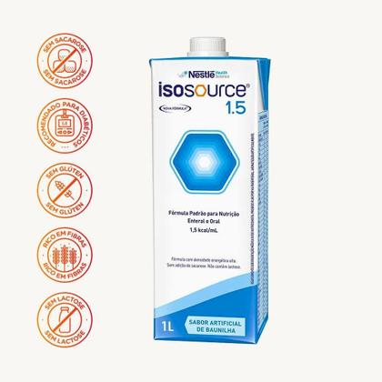 Imagem de Isosource 1.5 1000ml Nestle - Kit 4 unidades