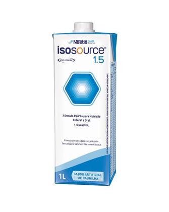 Imagem de Isosource 1.5 1000ml Tetra Alimentação Rico em Fibras Saudavel Baunilha Nestlé - 3 und