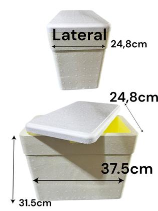 Imagem de Isoterm Caixa Isopor 18 Litros Térmica p/ cerveja gelo refr