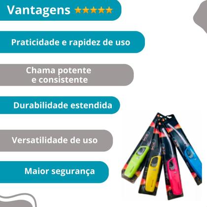 Imagem de Isqueiro Acendedor Recarregável Para Churrasqueira e Lareira