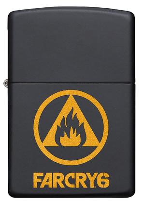 Imagem de Isqueiro de bolso Zippo Far Cry 6 Flame Logo Preto Fosco