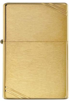 Imagem de Isqueiro de bolso Zippo Vintage em latão escovado com barras