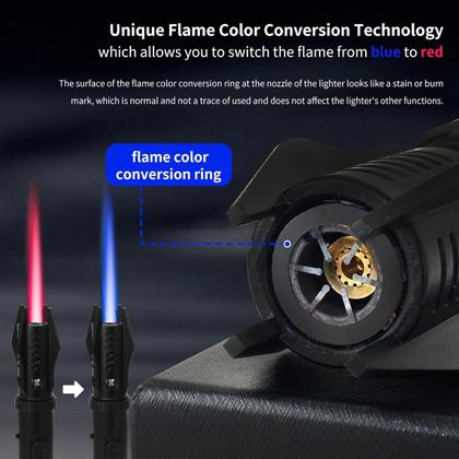 Imagem de Isqueiro ELCELC Bright Fire com trava de segurança e chama ajustável
