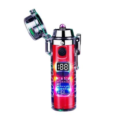 Imagem de Isqueiro Elétrico A Prova De Vento Plasma Com Lanterna Recarregável Degradê HB2561