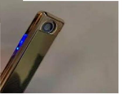 Imagem de Isqueiro eletrico bolso com entrada USB recarregavel
