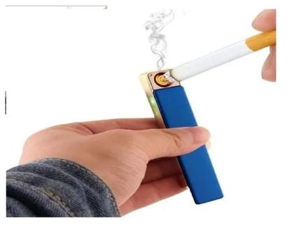 Imagem de Isqueiro eletrico bolso com entrada USB recarregavel