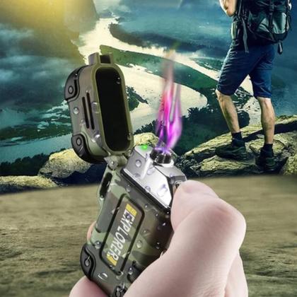 Imagem de Isqueiro Elétrico Plasma Usb A Prova Dágua Recarregável Acendedor