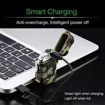 Imagem de Isqueiro Elétrico Plasma Usb A Prova Dágua Recarregável Acendedor