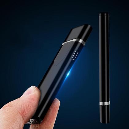 Imagem de Isqueiro Eletrônico Recarregável Profissional USB Anti Chamas com LED Touch Prime