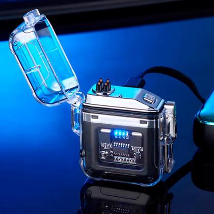 Imagem de Isqueiro LED Elétrico Recarregável à Prova D'água Compacto