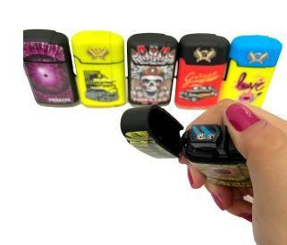 Imagem de Isqueiro Maçarico Firestar Ilustrado FS-603 2RL - Cores Sortidas