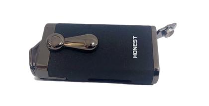 Imagem de Isqueiro Maçarico Honest Duas Chamas Elegante Com Furador 802