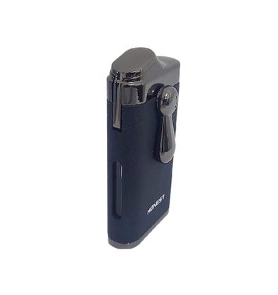 Imagem de Isqueiro Maçarico Honest Duas Chamas Elegante Com Furador 802