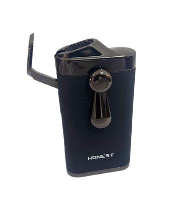 Imagem de Isqueiro Maçarico Honest Duas Chamas Elegante Com Furador 802