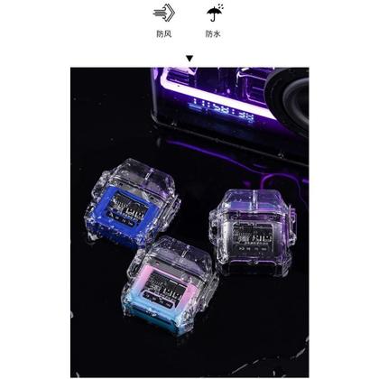 Imagem de Isqueiro plasma Lanterna portátil à prova d'água e à prova de vento e com Acendedor Isqueiro Elétrico recarregável carregamento USB MT179