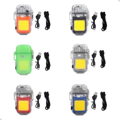 Imagem de Isqueiro Plasma Recarregável com Lanterna Led Prova D'agua