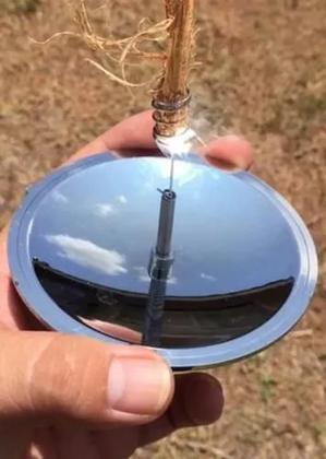 Imagem de Isqueiro Solar Pederneira Solar Acendedor Solar Para Camping