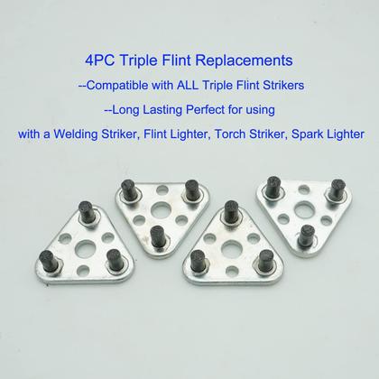 Imagem de Isqueiro Triple Flint Torch Striker GUTIMORE Spark, 2 unidades