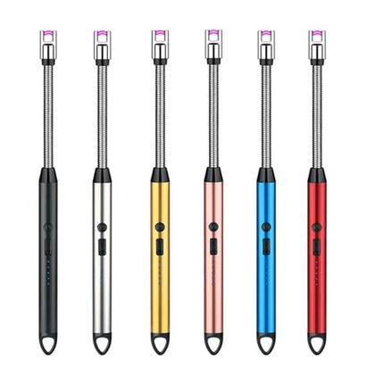 Imagem de Isqueiros Acendedores Eletrônico Flexível com USB Recarregável Rotação 360 Graus em Aço Inoxidável TB1904PR