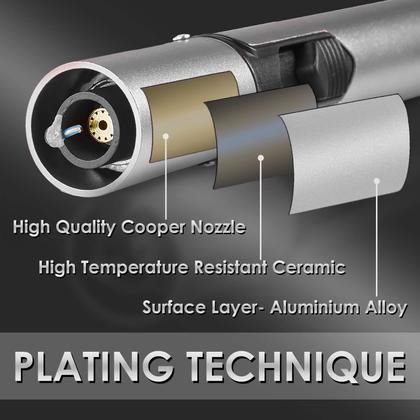 Imagem de Isqueiros Butane Torch Isqueiro de caneta recarregável Urgrette de 6 polegadas