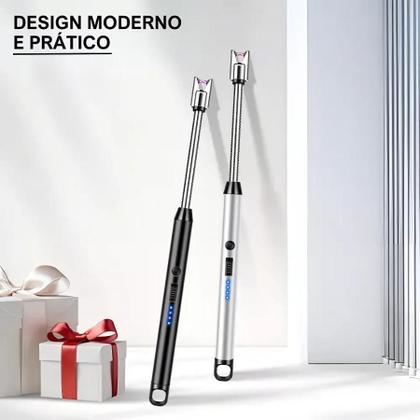 Imagem de Isquero Luxo: Acendedor Eletrônico Plasma para Cozinha Moderna