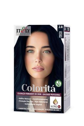 Imagem de Itely Coloração Profissional Permanente em Creme Coloritá 2.8 Preto Azulado