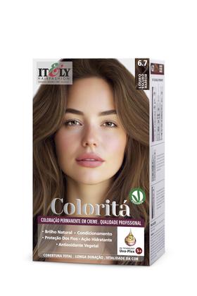 Imagem de Itely Coloração Profissional Permanente em Creme Coloritá 6.7 Louro Escuro Marrom