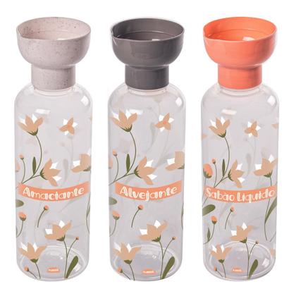 Imagem de Itens de Lavanderia Frascos Plásticos Com Copo Dosador