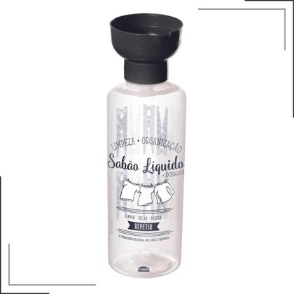 Imagem de Itens de Lavanderia Frascos Plásticos Com Copo Dosador