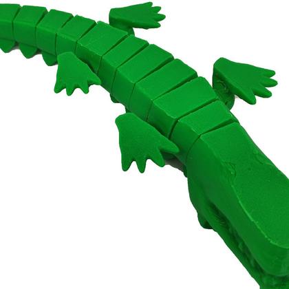 Imagem de Jacaré Articulado Em Impressão 3D Decoração E Brinquedo