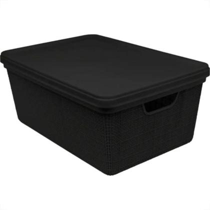 Imagem de Jaguar Caixa Organizador Juta C/T 15,0L Pta-3178