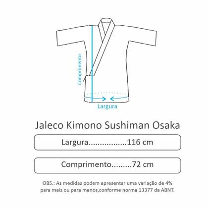 Imagem de Jaleco Chef Kimono Sushiman Oxford Osaka
