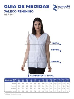 Imagem de Jaleco feminino cavado com lese