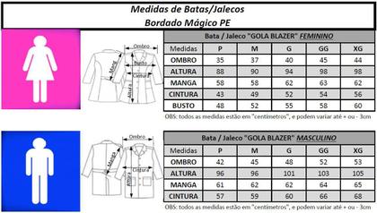 Imagem de Jaleco Feminino Gabardine sem Bordado