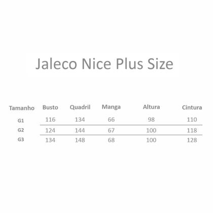 Imagem de Jaleco Feminino Nice Plus Size Lilás