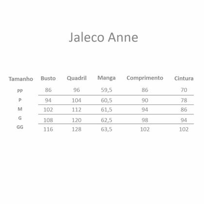Imagem de Jaleco Feminino Zíper Gabardine Elastano Anne