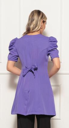 Imagem de Jaleco Manga Curta Bufante com Zíper Lily Roxo