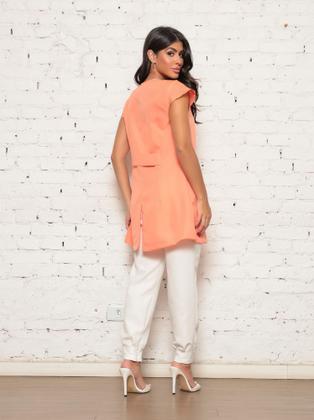 Imagem de Jaleco Manga Curta com Zíper Coral Oxford Lala