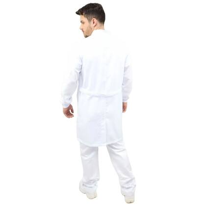 Imagem de Jaleco Masculino Gola Padre com Punho