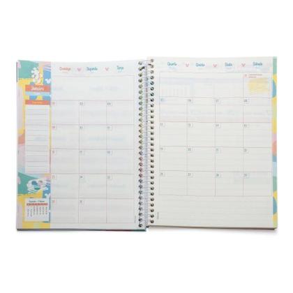 Imagem de jandaia, Agenda Planejamento Espiral Mickey Arts Flores