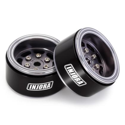 Imagem de Jantes de roda INJORA 1.0 Beadlock de alumínio de 8 raios para 1/18 TRX4M