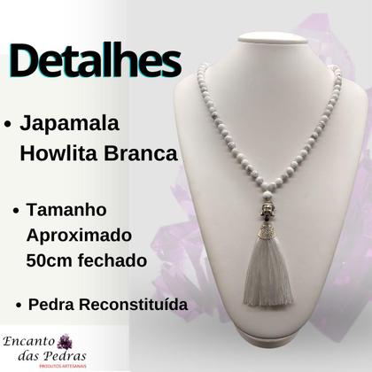 Imagem de Japamala de 108 contas - Pedra Howlita