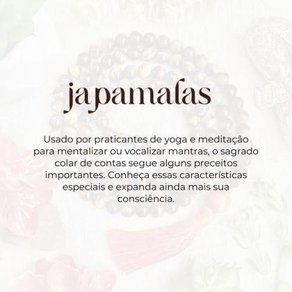 Imagem de Japamala Ogum 108 Contas 45 cm Madeira 8 mm Pompom Vermelho