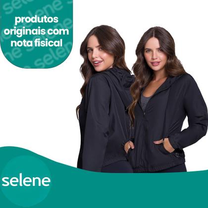 Imagem de Jaqueta Adulto Corta Vento Selene Feminina Com Bolso Capuz