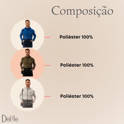 Imagem de Jaqueta Adulto Masculina Corta Vento Sem Forro Com Bolso e Capuz Resistente a Água Com Shoulder Bag