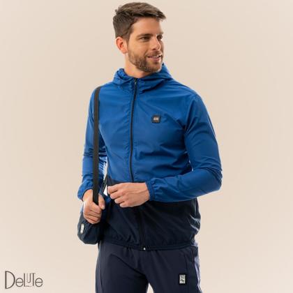 Imagem de Jaqueta Adulto Masculina Corta Vento Sem Forro Com Bolso e Capuz Resistente a Água Com Shoulder Bag