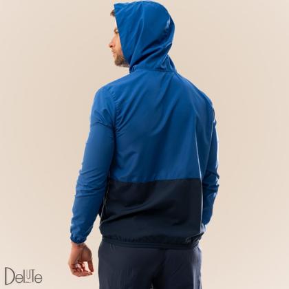 Imagem de Jaqueta Adulto Masculina Corta Vento Sem Forro Com Bolso e Capuz Resistente a Água Com Shoulder Bag