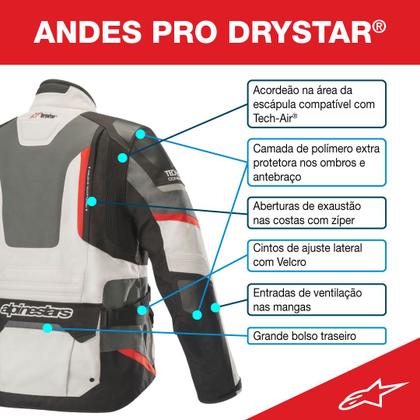 Jaqueta Alpinestars Andes Pro Drystar Tech Air Airbag Compat